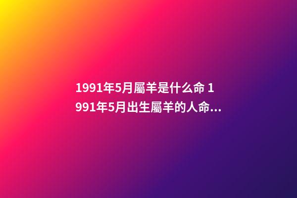 1991年5月屬羊是什么命 1991年5月出生屬羊的人命運好壞-第1張-觀點-玄機派
